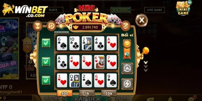 Chiến thuật chinh phục Mini Poker dễ dàng